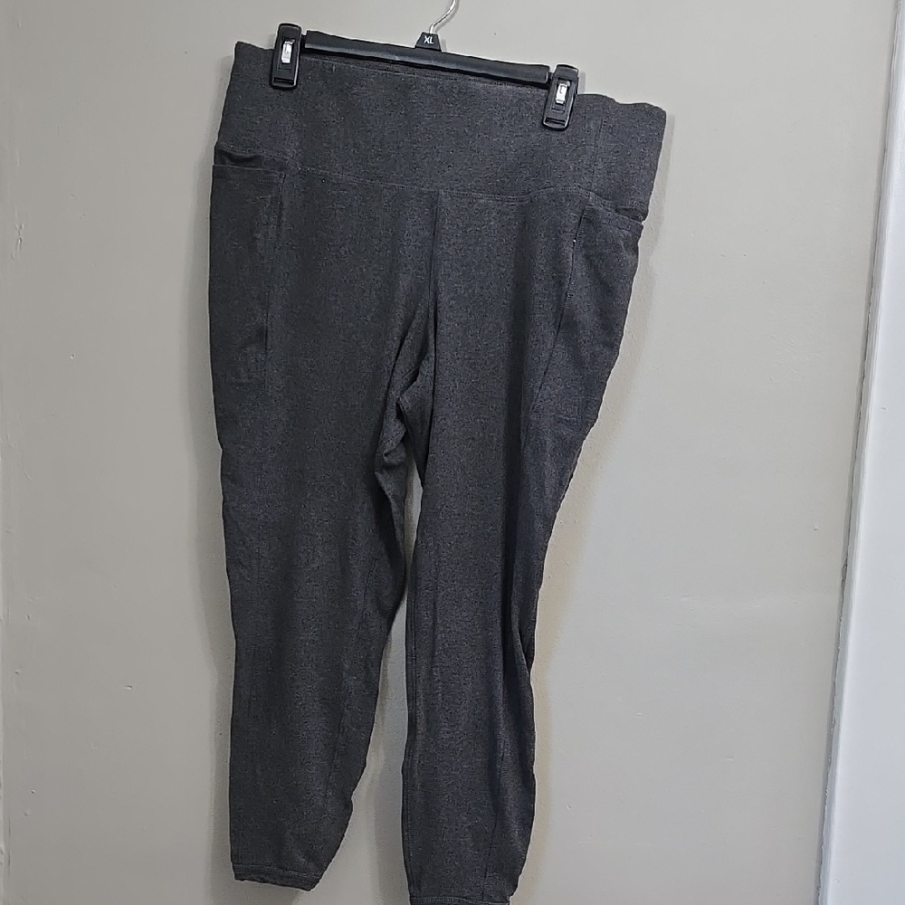 Gray High-Waisted Leggings Lane Bryant LIVI